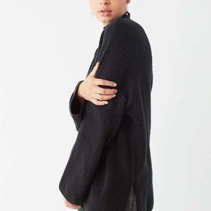 UO Benny Fuzzy Mock-Neck Sweater